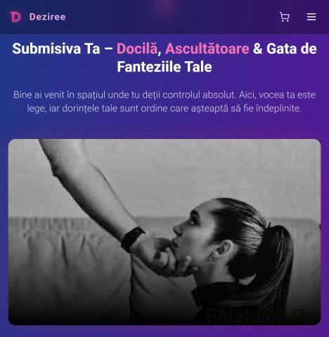 Deziree.net - pachete cu minute, linie erotica non-stop